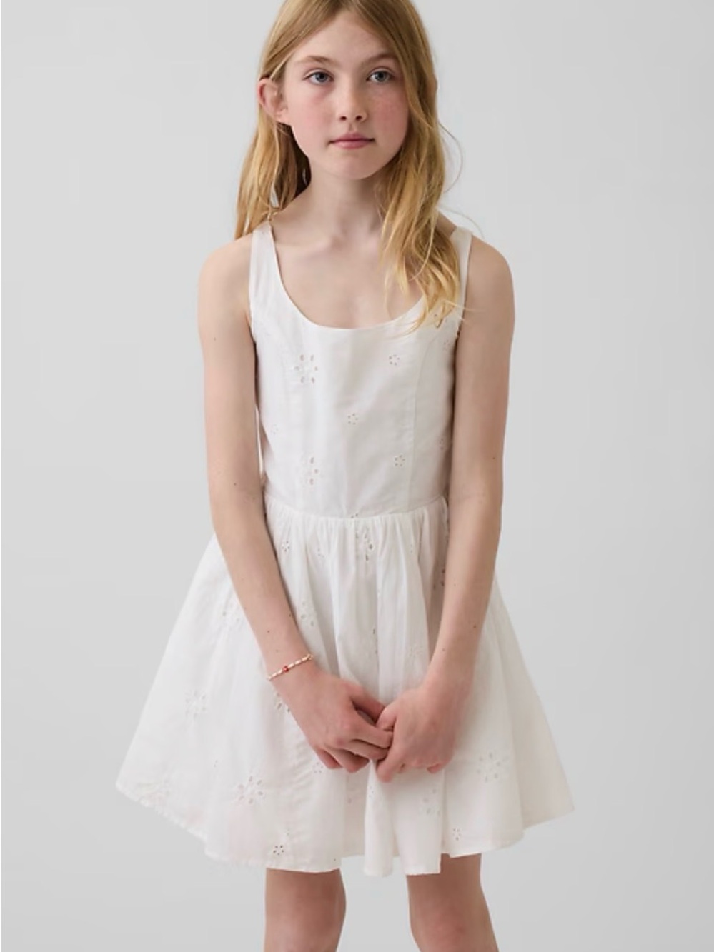 GAP White Eyelet Tank Sundress